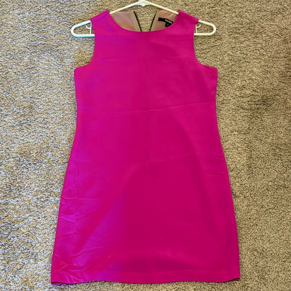 Naven Hot Pink Silk Dress, Size 0